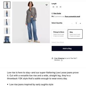 Levi’s Premium Low Loose Jeans